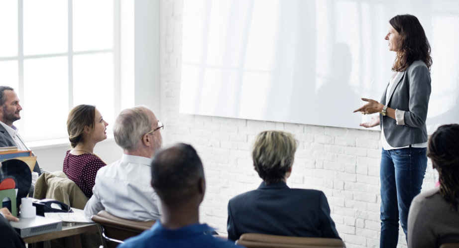 Woman Giving Presentation